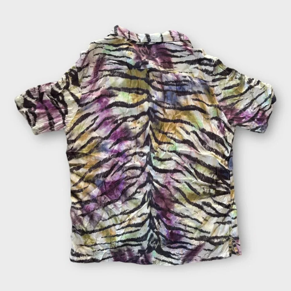 All Saints Kanha Short Sleeve Shirt in Cloud White women's medium - Picture 8 of 9